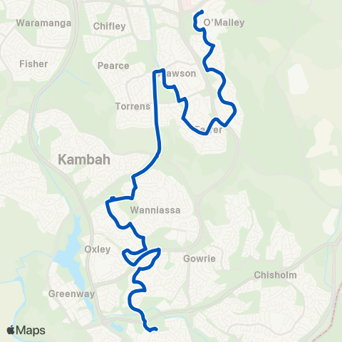 ACT School routes MacKillop College School Grounds SSO map