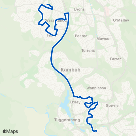 ACT School routes MacKillop College School Grounds SSO map