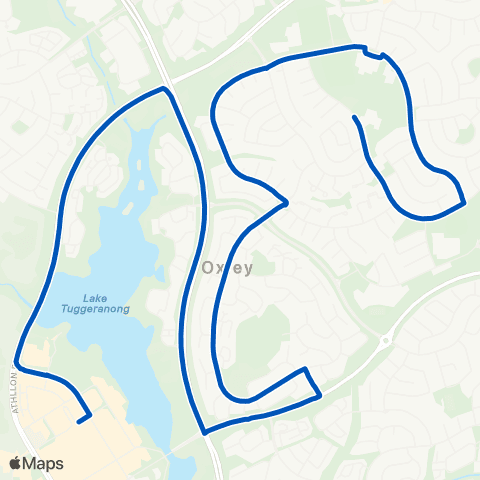 ACT School routes Wanniassa High School Grounds map