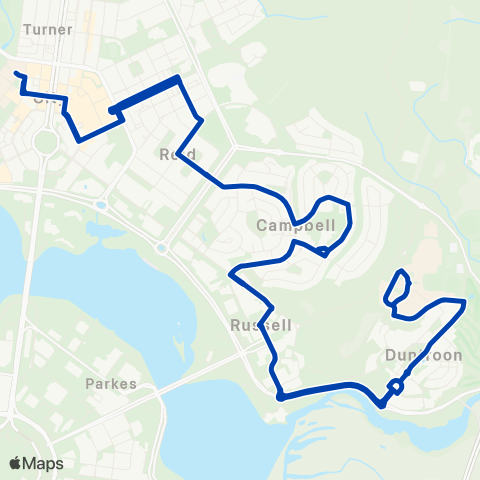 ACTION Duntroon Loop via Campbell & Reid map