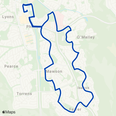 ACTION Mawson Loop via O'Malley & Farrer map
