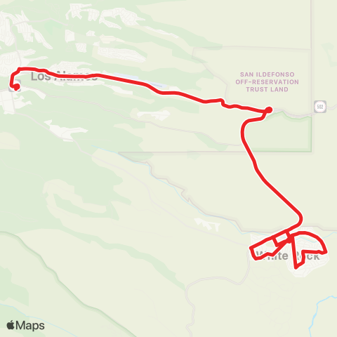 Atomic City Transit White Rock Express map