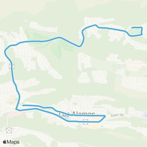 Atomic City Transit Barranca Express map