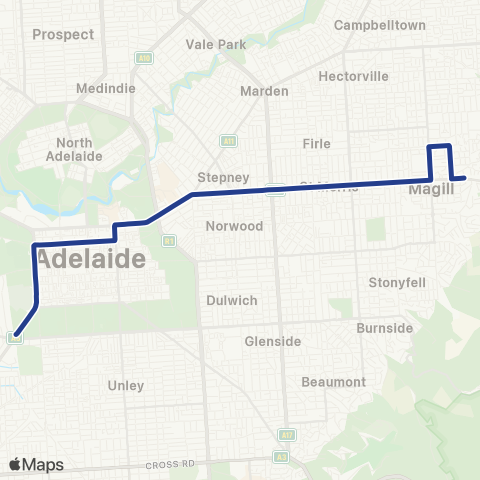 Torrens Transit Magill - City map