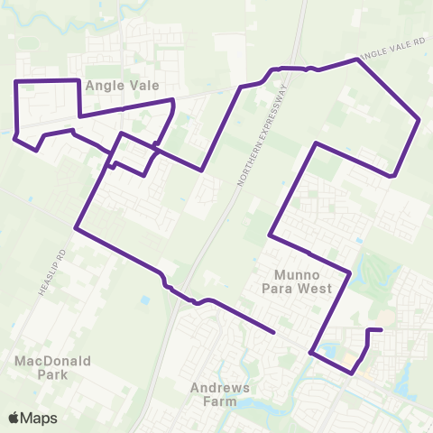 Torrens Transit Mark Oliphant College - Angle Vale map