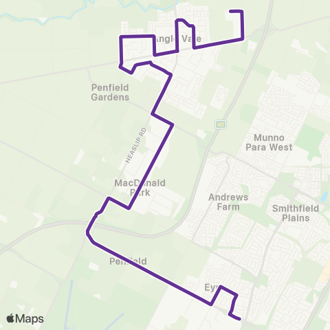 Torrens Transit Edinburgh North - Riverbanks College map