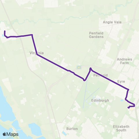 Torrens Transit Riverlea Park - Elizabeth Interchange map
