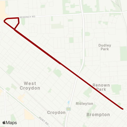Torrens Transit Adelaide SS of English - Ovingham Railway Sta map