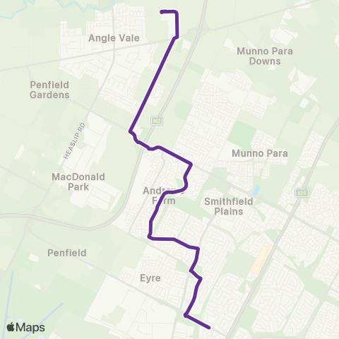 Torrens Transit Elizabeth North - Riverbanks College map
