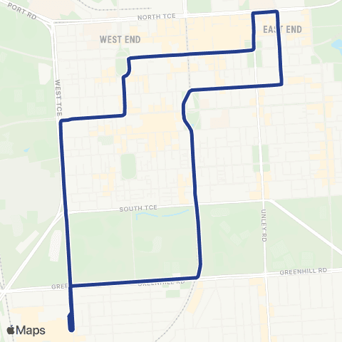Torrens Transit Show Shuttle Bus map