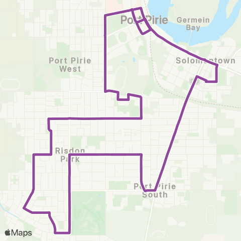 Des's Transport Port Pirie Township (Clockwise) map