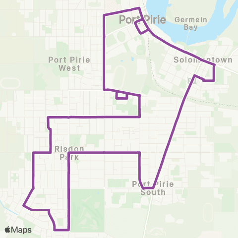 Des's Transport Port Pirie Township (Anti-Clockwise) map