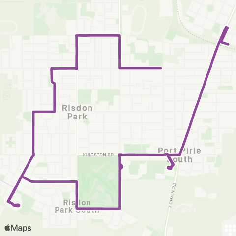Des's Transport Port Pirie Bus 2 map