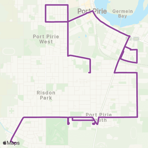 Des's Transport Port Pirie Bus 3 map