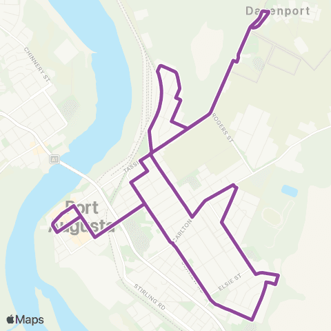 Des's Transport Augusta Park Loop map
