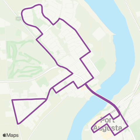 Des's Transport Port Augusta West Loop map