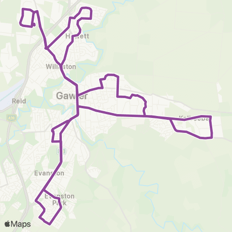 LinkSA Gawler Belt Loop via Osprey (AM) map