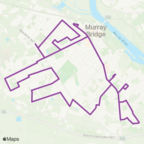 LinkSA Murray Bridge Township Service - West map