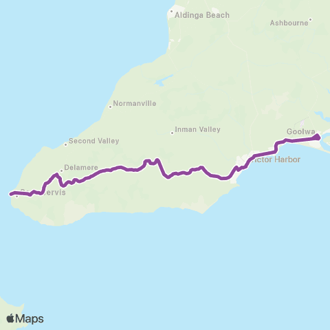LinkSA Goolwa - Cape Jervis Ferry Terminal map