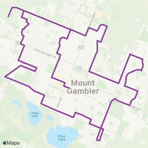 LinkSA Mount Gambier Bus 2 map