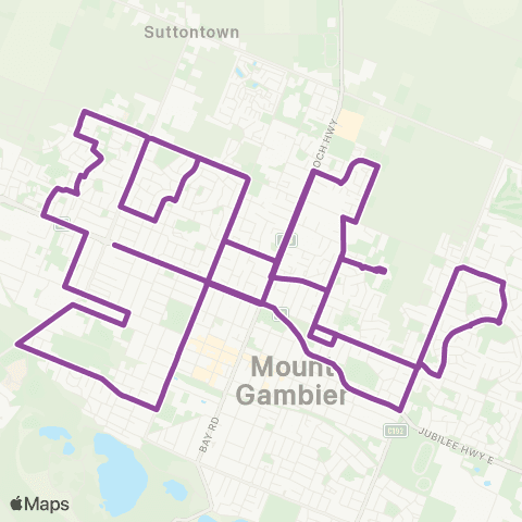LinkSA Mount Gambier Bus 3 map