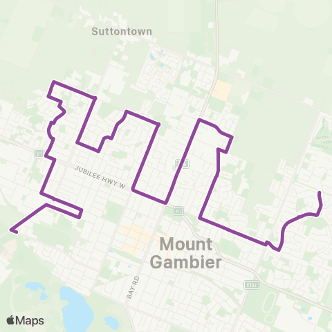 LinkSA Mount Gambier Bus 4 map
