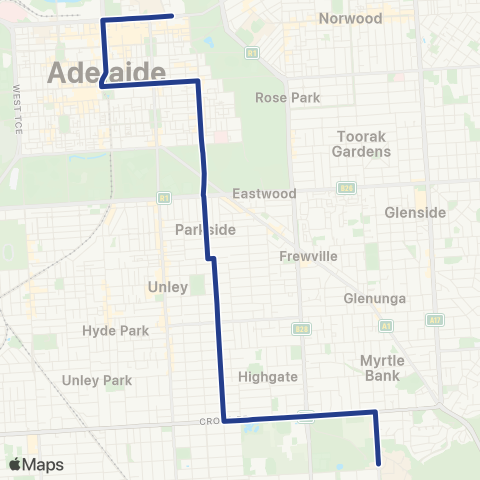Torrens Transit Urrbrae - City map