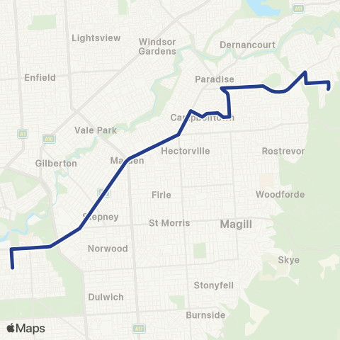 Torrens Transit Athelstone - City map
