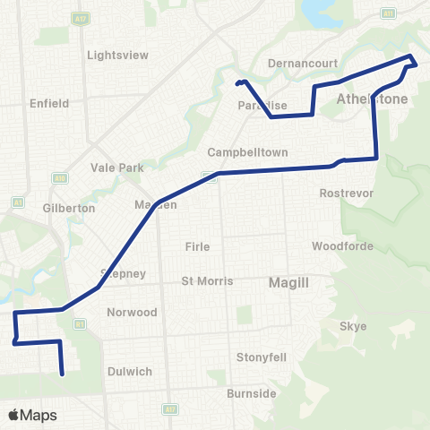 Torrens Transit Paradise Interchange - City map