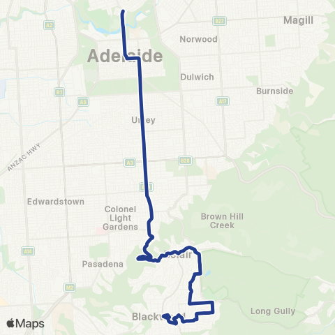 Torrens Transit Blackwood Interchange - City map