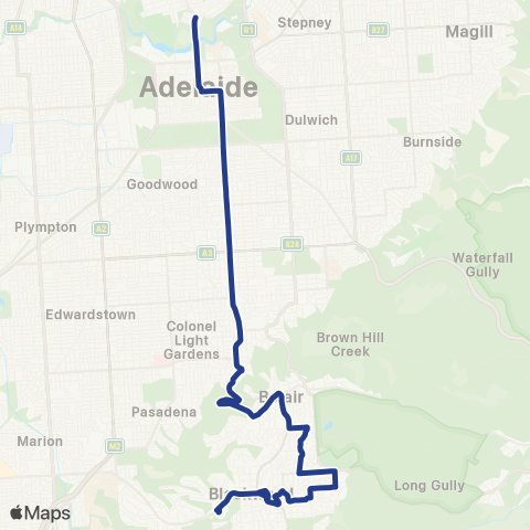 Torrens Transit Blackwood Interchange - City map