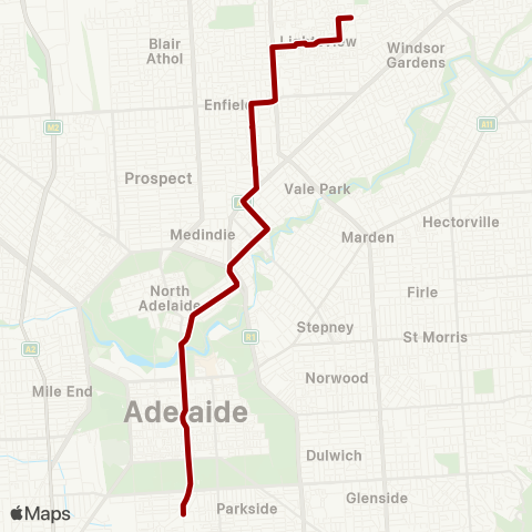 Torrens Transit Northgate - City map