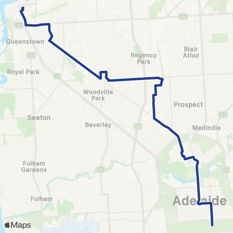Torrens Transit Port Adelaide Interchange - City map