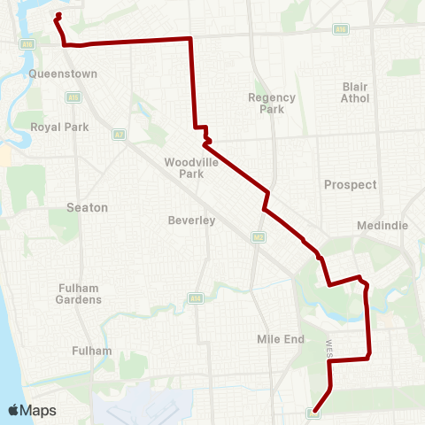 Torrens Transit Port Adelaide Interchange - City map