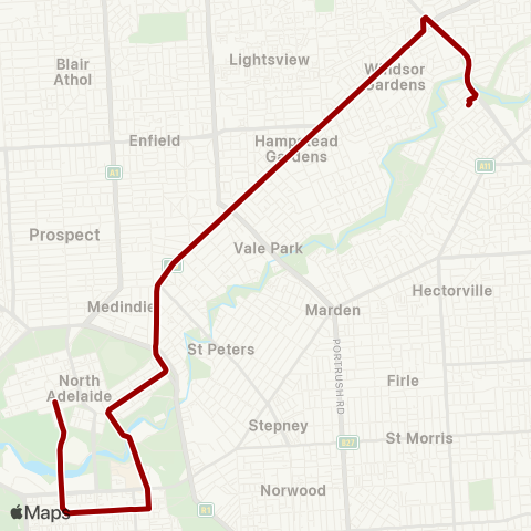 Torrens Transit Paradise Interchange - City map