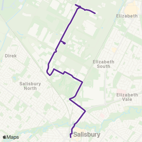 Torrens Transit BAE Systems - Salisbury Interchange map