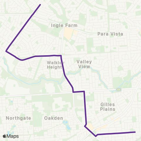 Torrens Transit Pooraka - Kildare College map