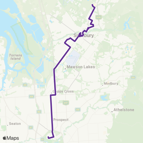 Torrens Transit Elizabeth Intg - St Dominics School map
