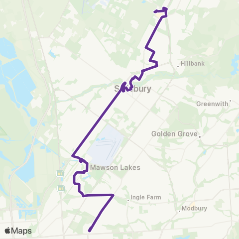 Torrens Transit Elizabeth Intg - Roma Mitchell SC map