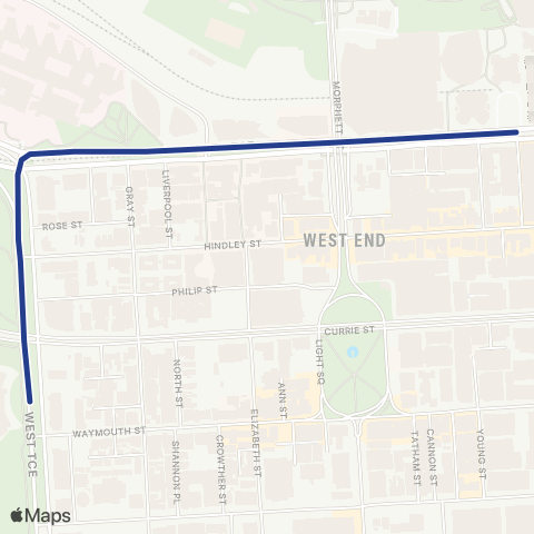 Torrens Transit Adelaide HS - Adelaide Railway Sta map
