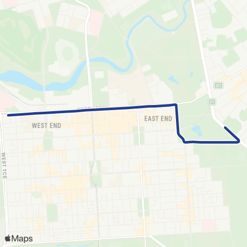 Torrens Transit Prince Alfred College - City map