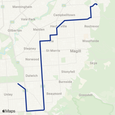 Torrens Transit St Ignatius' Senior School - Parkside map