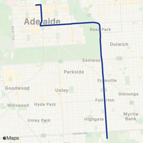 Torrens Transit Urrbrae Agr High School - City map