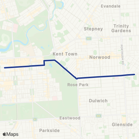 Torrens Transit Marryatville High School - City map
