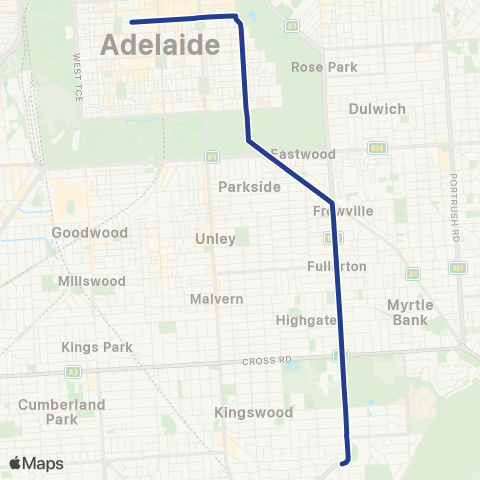 Torrens Transit Mercedes College - City map