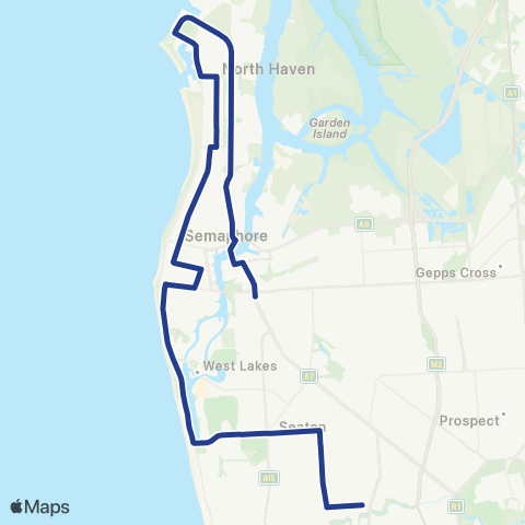 Torrens Transit Nazareth Catholic College - Alberton map