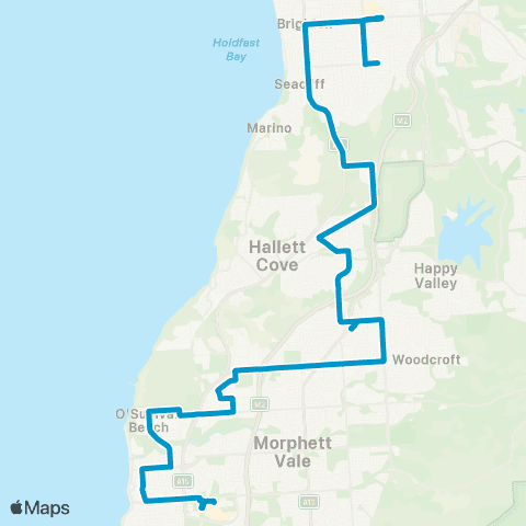 Busways Col Centre Intg - Marion Centre Intg map