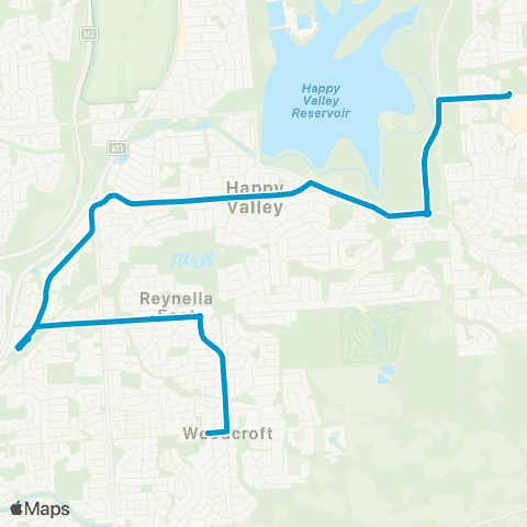 Busways Woodcroft - Aberfoyle Park High School map