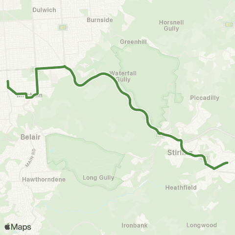SouthLink Aldgate - Mitcham Girls High School map