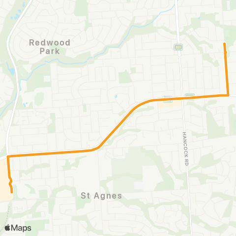 Torrens Transit Banksia Park - Tea Tree Plz Intg map